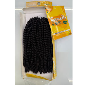 CECILLIA <span class=keywords><strong>Camella</strong></span> CLASSIC 8 pulgadas 92g teñido sin llama de alta temperatura trenza inteligente onda profunda rizado trama única extensión de cabello trenzado - Product Image 5