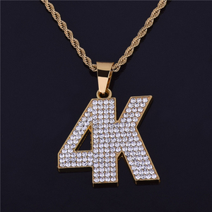 Personalizado Iced out colgante Moissanite diamante 925 Plata VVS laboratorio cultivado colgante Hip Hop joyería hombres collar - Product Image 5