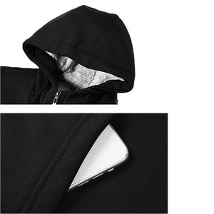 Survêtements à manches longues pour hommes, ensembles de survêtements décontractés d'hiver, vestes à capuche, pantalons, ensembles de jogging de fitness, ensembles tricotés pour hommes - Product Image 3