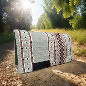 Couverture de selle Western pour l'équitation Laine épaisse et respirante avec doublure en polycoton pour Arena Ranch Trail and Show - Product Image 1