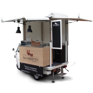 Triciclo Eléctrico para Comida, Carrito de Catering Móvil de Tres Ruedas, Resistente a la Oxidación, 10 pies de Largo, 5 Años de Garantía, para Café, Pizza, Tacos, Helados - Product Image 5