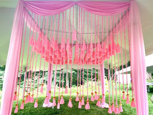 Toile de fond de fête expédition express attrape-rêves indiens décor Mehndi toile de fond de fête décoration Haldi décoration de la maison toile de fond déco - Product Image 4