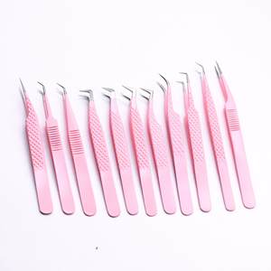 45 75 90 Degrees <b>Lash</b> Tweezers Custom Logo Volume <b>Lash</b> Extension <b>Cluster</b> <b>Lashes</b> Fiber Tip Tweezers for Eyelash Extension - Product Image 6