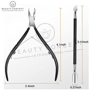 Professional Ergonomic Cuticle Trimmer Cuticle Pusher Nail Cuticle Remover Nipper Stainless Steel Wide Jaw Opening Sharp Blades - Product Image 5