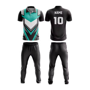 Manufacturer's Wholesale Custom Logo Design Sublimation <b>Stand</b> Collar Jersey Low MOQ Cricket Clothing - Product Image 4