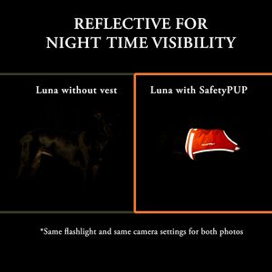 Lite Dog Vest Fluorescent Yellow Tissu respirant et réversible à haute visibilité pour une vision sûre Couverture du milieu du dos - Product Image 4