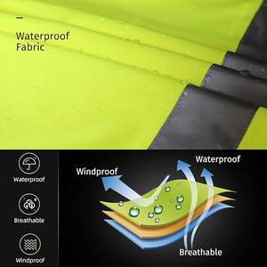 Trajes Impermeables de Alta Visibilidad para Hombre y Mujer, Chaquetas y Pantalones Reflectantes de Seguridad - Product Image 5
