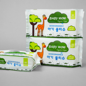 Toallitas húmedas de tela no tejida ecológicas compactas de 80 unidades Baby Wow, toallitas de limpieza perfumadas desechables para uso doméstico - Product Image 5