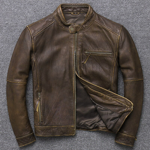 Veste en cuir de haute qualité pour hommes du Pakistan pour l'hiver Nouvelle veste en cuir de moto de haute qualité la plus populaire - Product Image 5