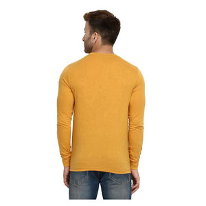 Nueva moda de manga larga cuello Tops Slim Fit ropa deportiva Stock camiseta hombres nuevos estilos de ropa Top camiseta de lujo para hombres - Product Image 3