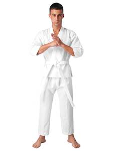 Camiseta de Karate de Algodón de Alta Calidad Hecha a Medida para Hombres, Equipo de Artes Marciales de Jiu-Jitsu y Judo - Product Image 4