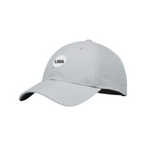 6 Panel Performance Golf Cap with Custom Logo Laser Cut Holes Rope Detail Breathable Quick Dry Snapback Hat for Active Lifestyle - Product Image 4