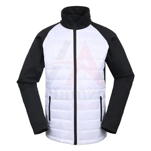 Chaqueta Acolchada Personalizada Negra y Blanca de Alta Gama, Unisex, 300 GSM, Poliéster, Cortavientos, Ligera, Ropa de Invierno, Fabricante OEM - Product Image 1