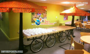 <b>Marvelous</b> Banquet Hall Food Stall Decoration Unique Outdoor Mehndi Decor Rehri Stall Vibrant Wedding Decoration Colorful <b>Props</b> - Product Image 5