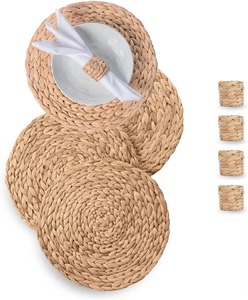 Porte-anneau de serviette en jute tissé à la main pour décor de table de mariage Boho événements de fête hôtel salle à manger Style écologique de l'Inde - Product Image 3