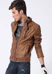 แจ็คเก็ตหนังวัวผู้ชายปี 2024 คุณภาพสูง กันลม ระบายอากาศดี ดีไซน์ซิปคลาสสิก มีทุกขนาดและทุกสี สำหรับฤดูหนาว - Product Image 2