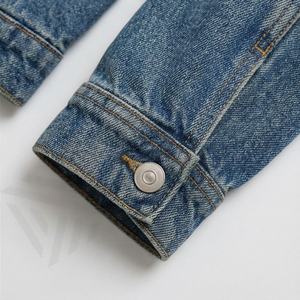 Gilet en denim brut en coton classique pour hommes et femmes, veste sans manches, style rétro élégant, coupe ajustée, tendance streetwear, mode décontractée, vêtements modernes - Product Image 6