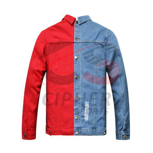 แจ็กเก็ตยีนส์สำหรับผู้ชายเสื้อแจ็กเก็ตยีนส์แนวสตรีทลำลอง - Product Image 1