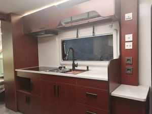 Cocina de lujo moderna RV Camper Truck Durable fibra de vidrio móvil Touring autocaravanas caravana remolque cómodos remolques de viaje - Product Image 2