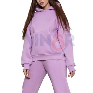 Jersey de 2 piezas para mujer, chándal con capucha, ropa deportiva de invierno de talla grande, Conjunto de sudadera transpirable con pantalones de chándal estampados, Unisex - Product Image 4