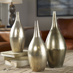 Jarrón de Metal de Diseño Moderno y Elegante de Vishal Handicraft, 100% Calidad de Exportación, para Decoración del Hogar, Bodas, Uso en Mesa, Estilo Indio - Product Image 5