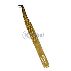 Pinzas de pestañas Tipo L de volumen de Punta puntiaguda profesional Pinzas de extensión de pestañas de calidad de grado A + de alta precisión de acero inoxidable - Product Image 4