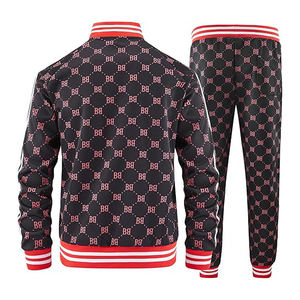 ชุดกีฬากันลมของผู้ชายชุดออกกำลังกายโพลีเอสเตอร์100% มีฮู้ดคอพิมพ์ลาย - Product Image 4