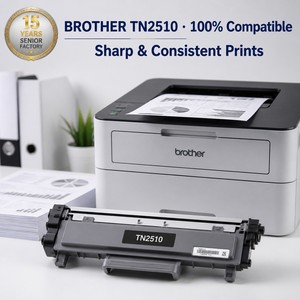 ตลับหมึกโทนเนอร์ที่ใช้ร่วมกันได้ TN2510 สำหรับเครื่องพิมพ์เลเซอร์ <span class=keywords><strong>Brother</strong></span> HL-L2400DW DCP-L2500DW <span class=keywords><strong>MFC</strong></span>-<span class=keywords><strong>L2700DW</strong></span> - Product Image 2