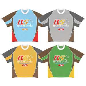 Vêtements personnalisés pour hommes Vente en gros T-shirts de haute qualité en jersey de coton à manches courtes avec col ras du cou délavé au soleil à l'avant - Product Image 1