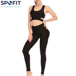Conjunto de Yoga para Mujer de Última Moda, Cintura Elástica Sólida, Alta Calidad, 2 Piezas, Transpirable, Ecológico, Bajo MOQ, Venta Directa de Fábrica - Product Image 3