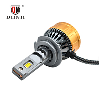 DIINII E8PRO-H7 Ampoule de phare LED de voiture en aluminium super lumineuse 130W 13000LM 12V Canbus 6000K Blanc Adaptation universelle