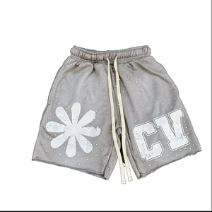 Pantalones cortos ajustados con diamantes de imitación de alto brillo 100% algodón moda ropa de fiesta estilo High Street OEM pedido al por mayor - Product Image 3