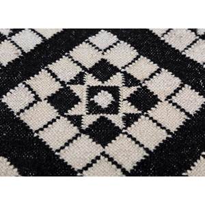 อัลฮัมบรา เกรย์&พรมขนสัตว์ทอแบนสีดำ ลายเรขาคณิตสำหรับใช้ในบ้าน-ADWL-13162(CS-01) - Product Image 3