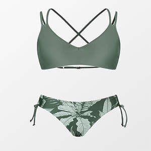 Conjunto de Bikini con Cordón y Logotipo Personalizado, Traje de Baño de Dos Piezas, Traje de Baño para Mujer, Conjunto de Bikini con Tanga - Product Image 6