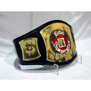 เข็มขัดหนังวัวหนา2มม. ยาวเต็มตัวเข็มขัดมวยปล้ำขอบสปินเนอร์น้ำหนักมาก - Product Image 4