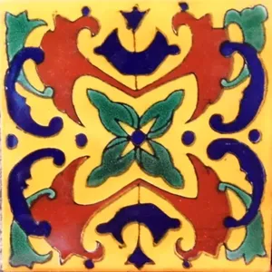C #019 Diseño de azulejos pulidos hechos a mano mexicanos para aplicaciones de piso y pared en dormitorios y salas de estar para uso interior - Product Image 1