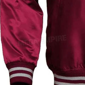 Venta al por mayor Unisex satén béisbol Varsity chaqueta de bombardero personalizado de alta calidad OEM personalizado Chenille bordado Lettermen chaquetas - Product Image 5