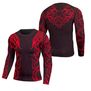 2025 dernière conception personnalisée Rash Guards Compression personnalisée séchage rapide nouveau extensible à manches longues hommes Rash Guard - Product Image 3