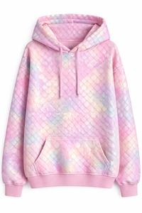 เสื้อฮู้ดดี้ลายหนังงูวินเทจ แฟชั่นผ้าฝ้าย ปักลายแมงมุมนูน 3 มิติ เสื้อฮู้ดดี้ 1.1 เสื้อสเวตเชิ้ต ลายหนังงู สีชมพู - Product Image 3