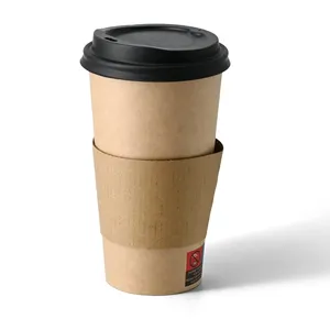 500 Ml 20Oz Ø 90 mm Clean Handling And Quick To Set Up Kraft Single Wall Large Capacity Smoothie Paper Drink Cups - Product Image 4