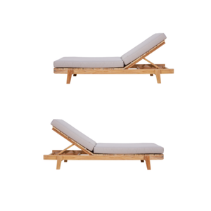 Silla de Playa sin Brazos con Diseño Minimalista para Exteriores, Hecha de Madera de Teca Sólida y Duradera al Mejor Precio - Product Image 3