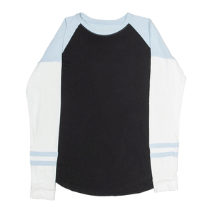 100% coton hommes coupe ample T-Shirt col rond manches longues imprimé noir impression numérique hauts vierges - Product Image 1