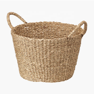 Organisateur de saule naturel ovale fait à la main biodégradable osier canne Wiwin Jute panier osier rotin panier à provisions avec poignée - Product Image 5