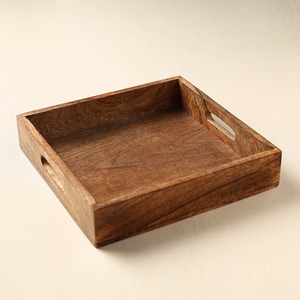 Bandeja de madera de color claro para servir, la mejor opción, bandejas de madera naturales hechas a mano para decorar y servir - Product Image 6