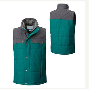 Logo personnalisé Veste d'extérieur rembourrée sans manches Gilet bouffant pour hommes Manteau gilet d'hiver pour hommes - Product Image 3