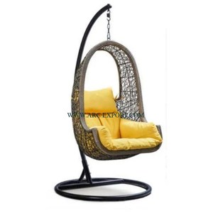 ชิงช้าเหล็กตกแต่งสวนดีไซน์ทันสมัยชิงช้าสำหรับตกแต่งสวนสีดำงานทำมือสไตล์ใหม่ไม่เหมือนใคร - Product Image 2