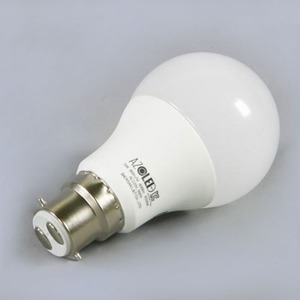 Lámpara LED B22 con Control Remoto, Modelo A60, Fuente de Luz Blanca Fría para Iluminación Residencial, Cuerpo de Plástico PC, Opciones de Alimentación CA/CC/Solar - Product Image 1