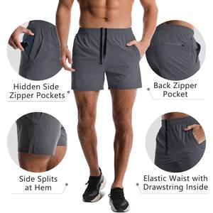 Ropa deportiva corta personalizada para hombre, ropa de calle de etiqueta privada, ropa de calle deportiva para gimnasio, pantalones cortos de algodón y poliéster para hombre - Product Image 6