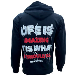 Vente en gros de pull décontracté unisexe de haute qualité personnalisé de qualité supérieure vêtements de rue sweats à capuche pour hommes avec logo imprimé - Product Image 2