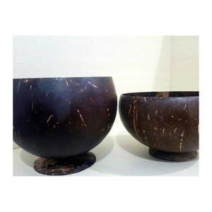 Cuencos de coco de bambú grabados artesanales únicos de alta calidad al por mayor cuenco de cáscara de coco natural PROVEEDOR DE EXPORTACIÓN DE Vietnam - Product Image 1